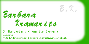 barbara kramarits business card